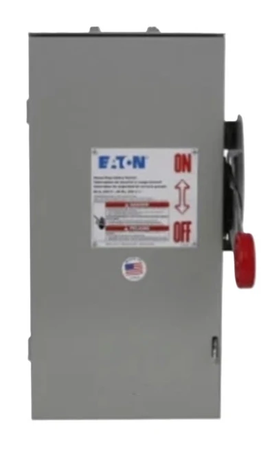 Eaton DH362FRKCB HD Fusible Safety Switch, 60A/3P 600V, NEMA 3R [New]