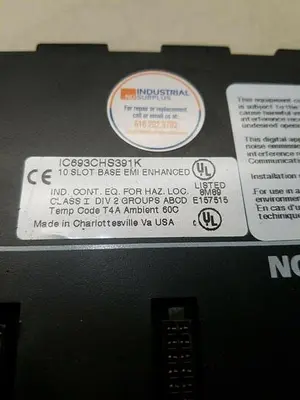 USED GE-FANUC PROGRAMMABLE CONTROLLER BASE 10-SLOT