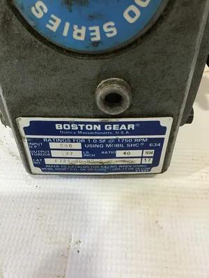 Boston F721-40-B5-G Gear Speed Reducer With Baldor Motor