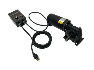USED BALDOR INDUSTRIAL MOTOR 33:1 1725RPM W/ BC138 DC MOTOR SPEED CONTROL