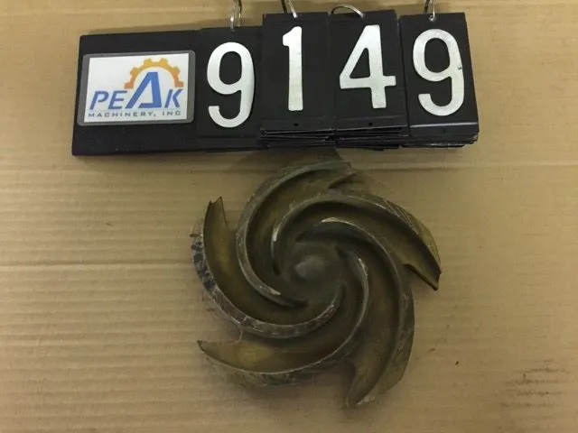 Goulds 3196 Impeller, 6 vane open, size 7 1/2"
