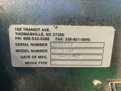 Used 2012 NEDERMAN S1000 Dust Collectors Ohio US | HGR 24 #1413206