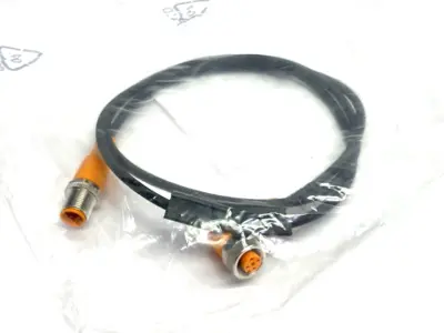 NEW IFM RIGHT ANGLE CONNECTION CABLE M12 1M VDOAH040MSS0001H04STGH040MSS