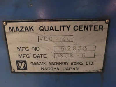 1986 YAMAZAKI MAZAK CORP. VQC-20/40B CNC Milling | MD Equipment Services LLC (28)