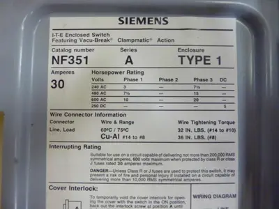 USED SIEMENS NF351