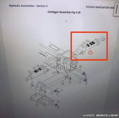 Used VERMEER VERMEER D33X44 Hydraulic Cylinders Florida US | HDD Broker #1346816