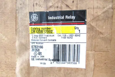 NEW SEALED GENERAL ELECTRIC CR120B12002 INDUSTRIAL RELAY
