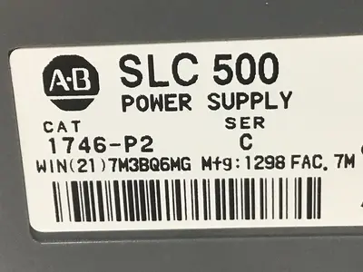 USED ALLEN BRADLEY 1746-P2 / 1746-A10