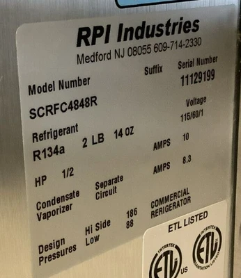 152-0161 RPI SCRFC4848R Self Contained Refrigerated Self Serve Cooler