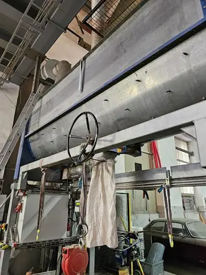 USED HOSOKAWA TWO-STAGE PLASTIC SHREDDING AND GRANULATION SYSTEM