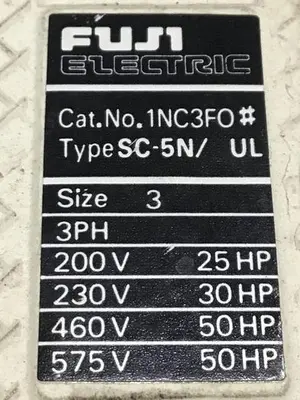 USED FUJI ELECTRIC SC-5N/UL 1NC3F0