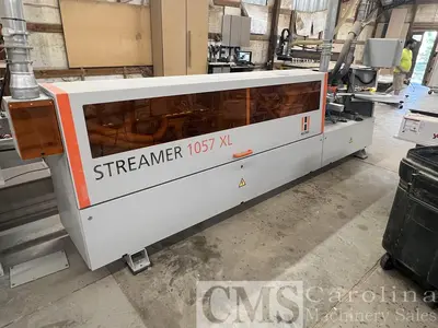 USED 2018 HOLZ-HER STREAMER 1057XL EDGEBANDER WITH DOUCET RETURN