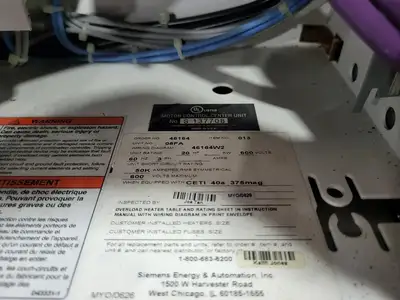 Full Voltage Non-Reversing MCC Bucket Size 2