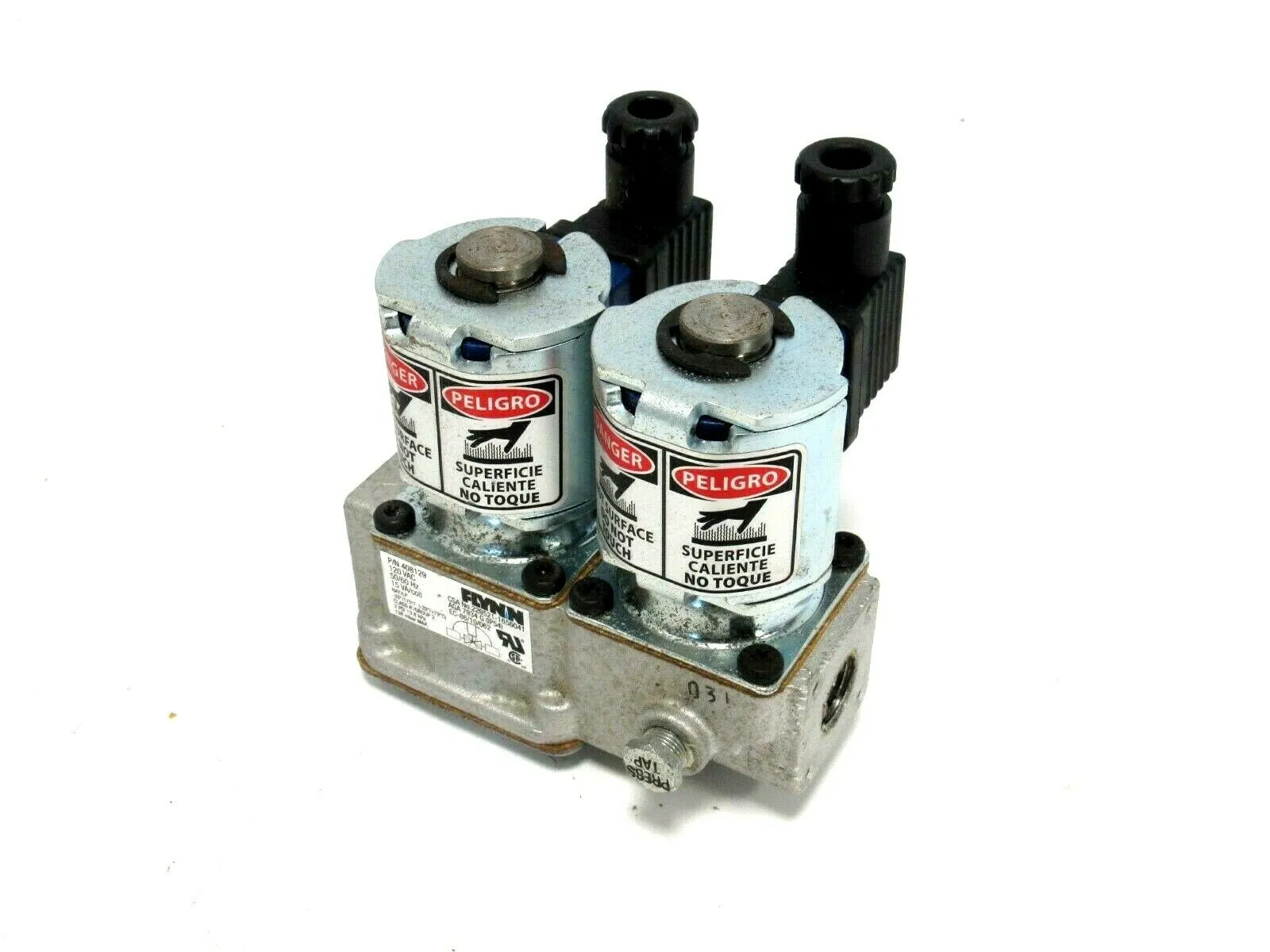 NEW FLYNN 408129 DUAL SOLENOID GAS VALVE 120VAC