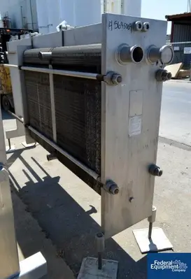 USED GEA 2,500 Sq Ft Gea Ahlborn Plate Heat Exchanger, S/S, 87#