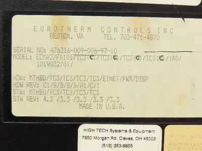 Used EUROTHERM _UNKNOWN_ Temperature Controls Indiana US | Arrow Industrial #1368017