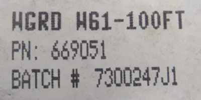 NEW RAYCHEM WGRDW61-100FT PIPE HEATING CABLE 120V W611 669051
