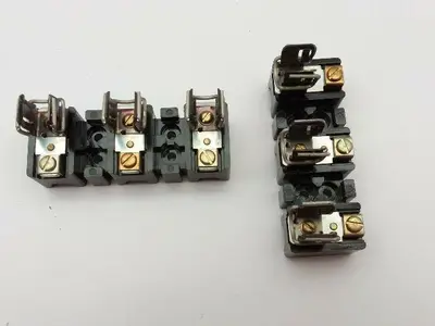 Allen Bradley 1491-N126 Series A, Fuse Block 3Pole 30Amp 600Volt Lot of 3 Sets o