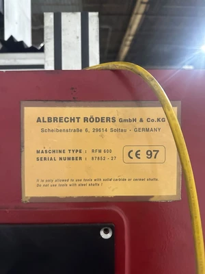 ROEDER RFM600 PRECISION / HIGH SPEED VERT. MA