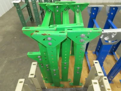 18-1/2"W Conveyor Leg Stationary Floor Support GREEN 19-1/4" to 31"H