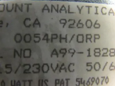 Rosemount 54EPH/ORP Analyzer Controller 115/120V 60Hz 10W