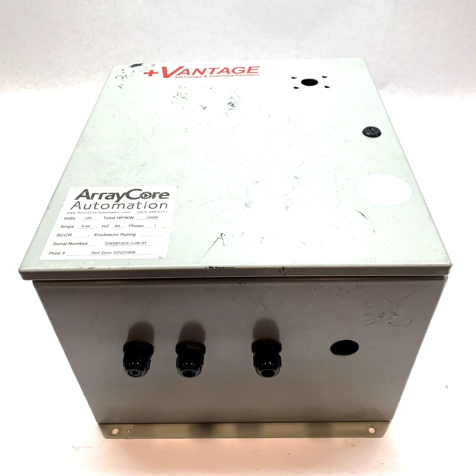 USED HAMMOND STEEL ENCLOSURE 16X14X10 JUNCTION BOX
