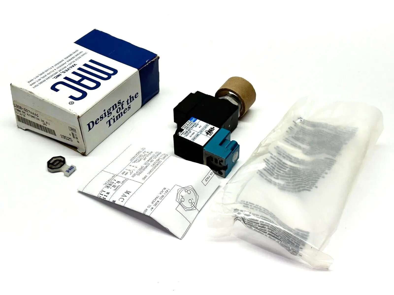 New | in-Stock Mac Valves 130B-507AAAG Solenoid Valves Michigan US | Maverick Industrial Sales #1495929