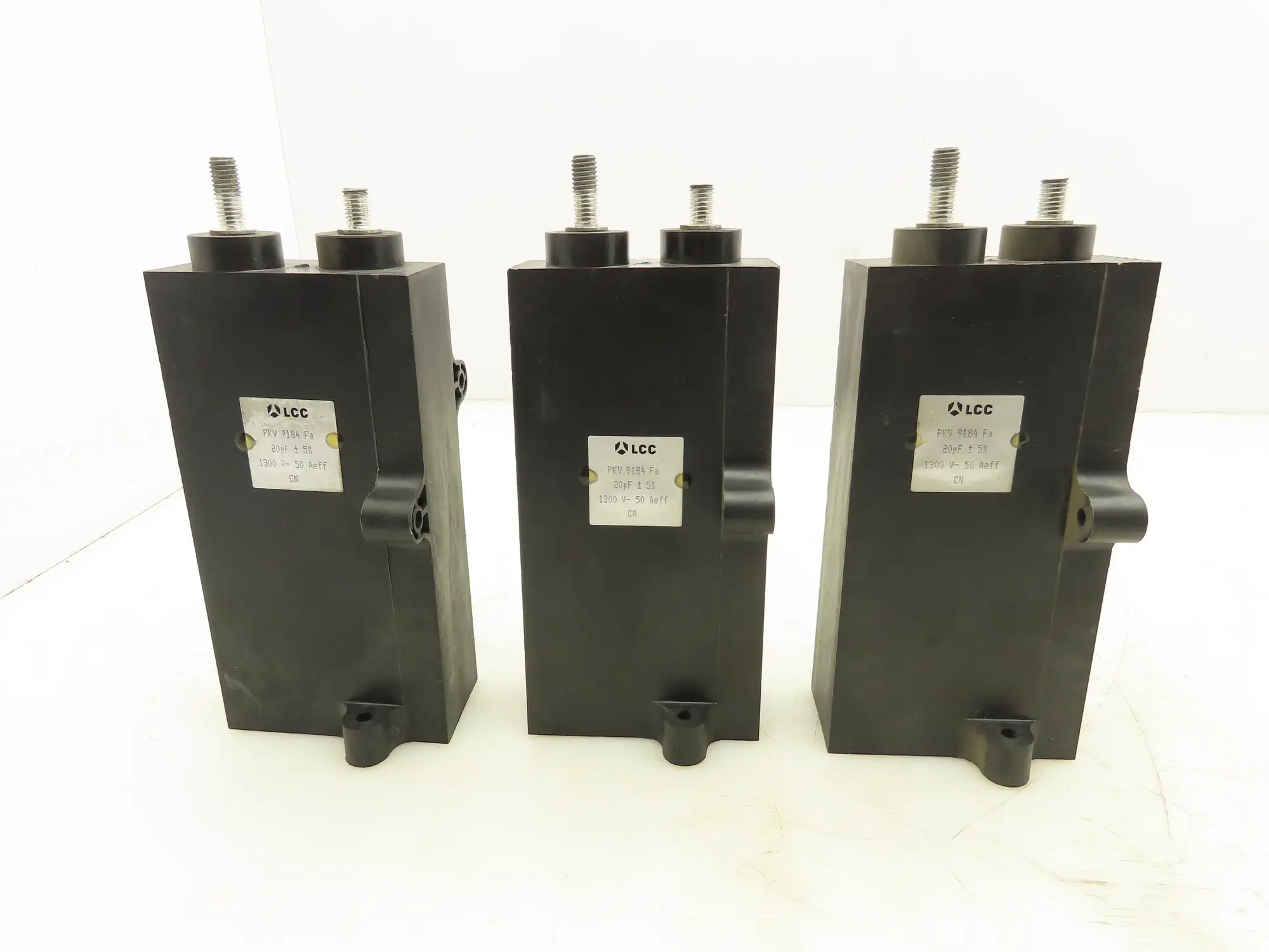 LCC PKV9184FA Encased Capacitor Module Rectangle 20uF 1300V  Lot of 3