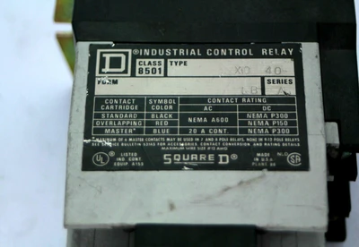 Used Square D 8501X040 Relays & Switches California US | Davliegogo LLC #1729085
