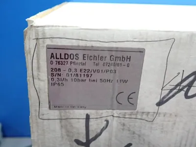 Used ALLDOS EICHLER 2080,3 E22/V01/P03 Pumps (Metering) Ohio US | HGR 24 #737550