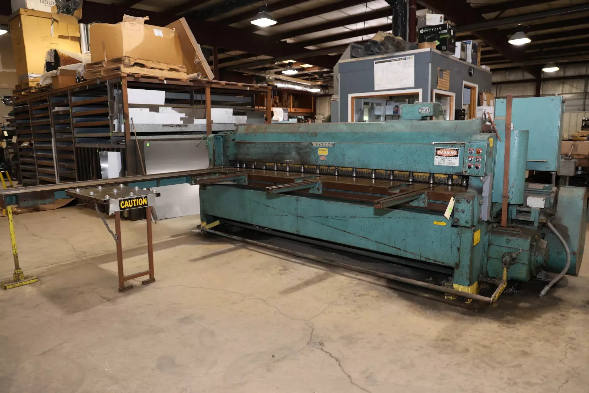 Used 1972 Wysong 1010-RD Power Squaring Shears (Gauge) New Jersey US | Machinery Values #1324551