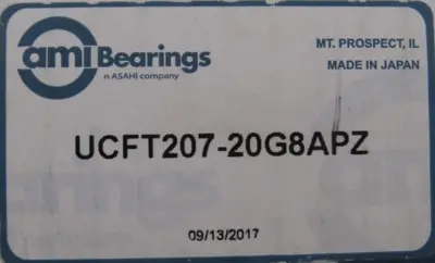 NEW AMI UCFT207-20G8APZ FLANGE 2-BOLT BEARING 1-1/4" BORE UCFT20720G8APZ