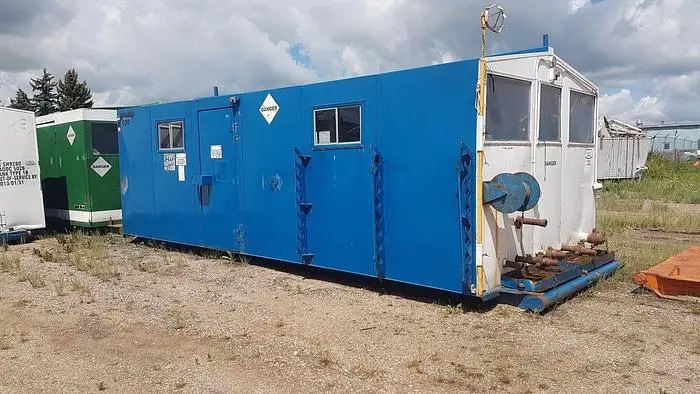 Used NATIONAL JWS-300L 4X5 TRIPLEX WELL SERVICING REVERSING MUD PUMP PACKAGE Pumps Saskatchewan CA | Chad Equipment #466556