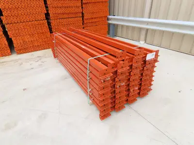 Interlake 96"x 3-1/2" Teardrop Pallet Racking Rack Step Beam Crossmember 4170Lb