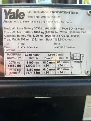 Used 2016 YALE ERC050VG Misc Forklifts Illinois US | Somerset Equipment Sales #1543002