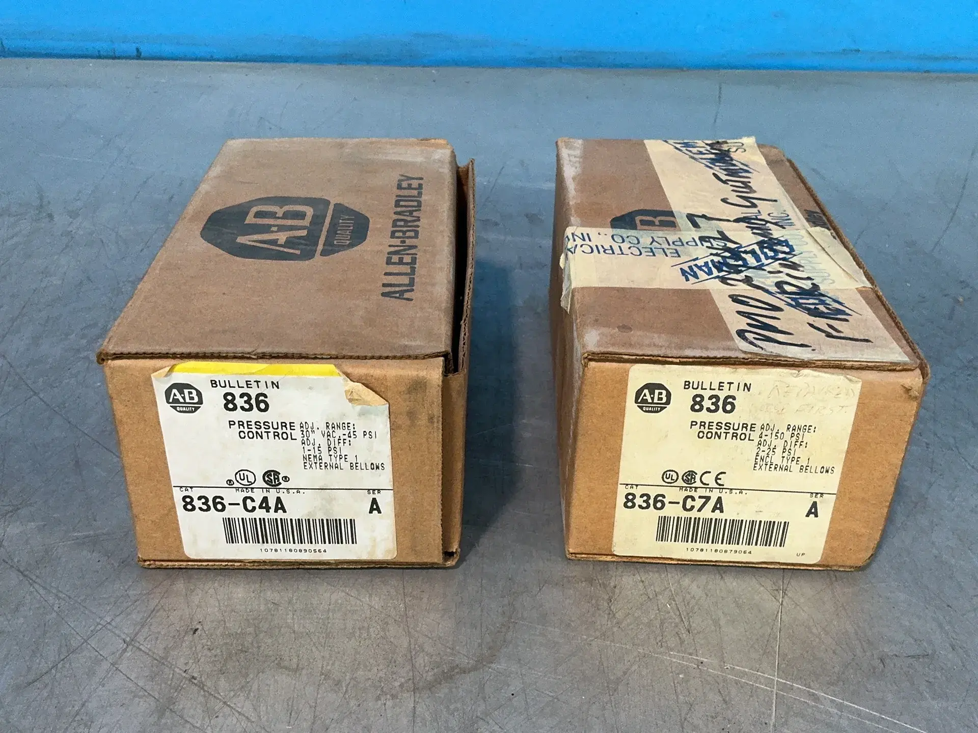 Used ALLENBRADLEY 836C4A / 836C7A Pressure Switches Ohio US | HGR 24 #1488465