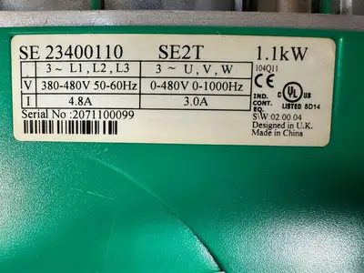 Leroy Somer /Emerson SE23400110 SE2T 1.1KW SE-23400110 (8.5.2)