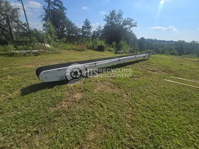 Used HYTROL 16 INCH X 32 FOOT RUBBER BELT HORIZONTAL CONVEYOR Conveyors Nebraska US | US Recycling Equipment #1314615