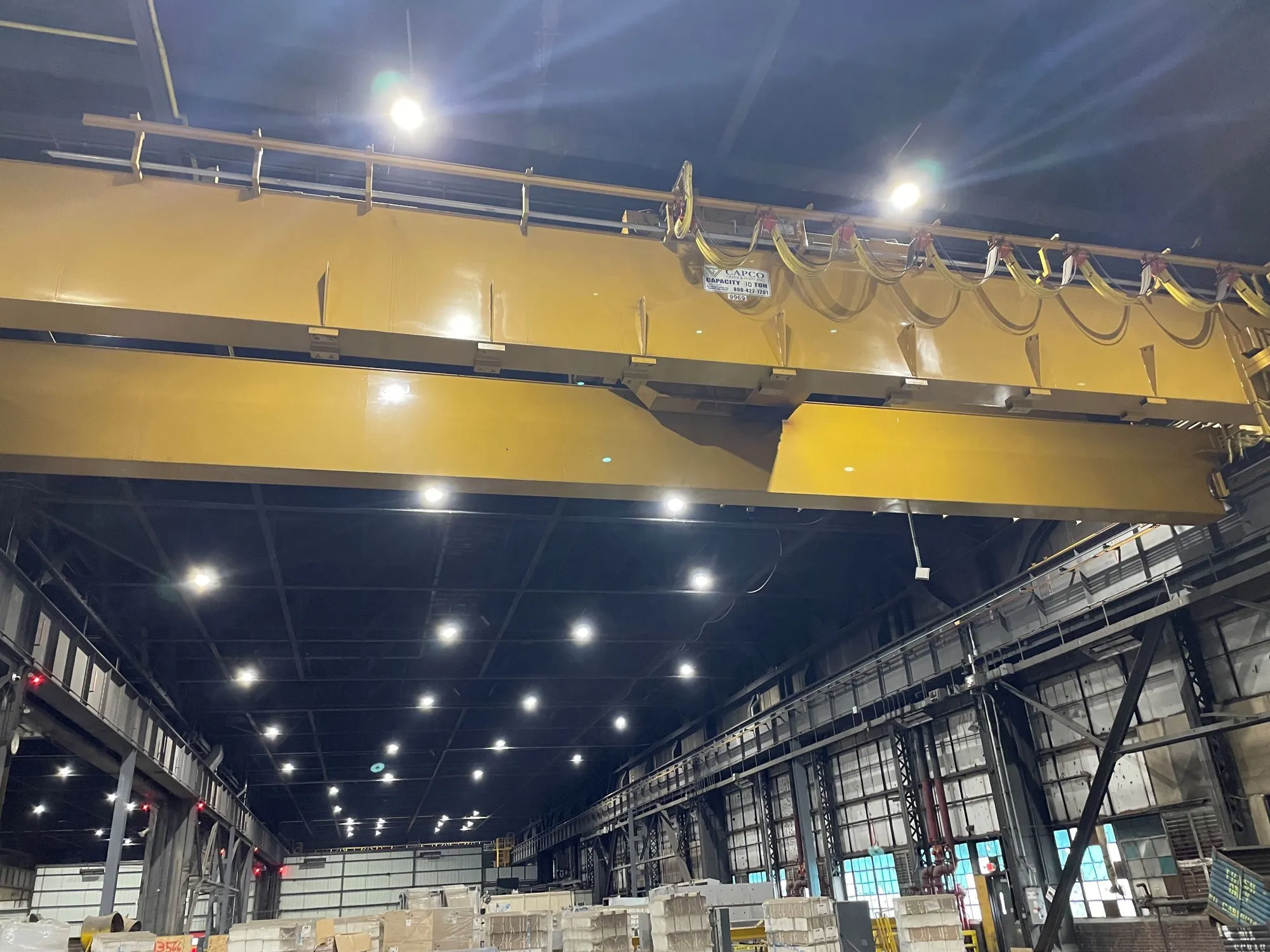 ACE Bridge Crane Overhead Crane 10 Ton Available Inspect Installed.