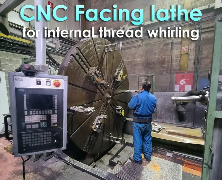 Used WMW ZERBST CNC INTERNAL THREAD LATHE Ø 4000 MM CNC Lathes BE | Apt International N.V #361729