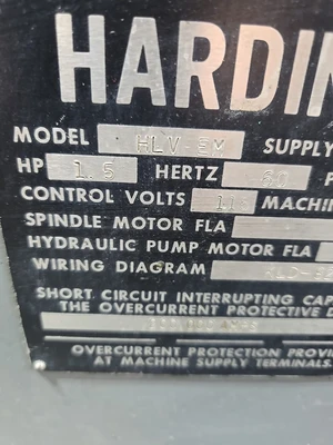 Used 1980 Hardinge HLV-EM, Inch/Metric, Vari-Speed, Precision Lathes New Jersey US | Machinery Values #1441645