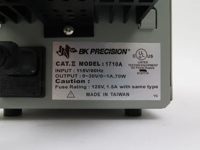 Used BK Precision 1710A Power Supplies California US | ANACAPA EQUIPMENT BROKERS, INC #1278578