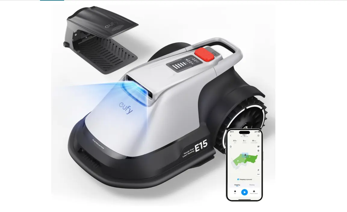 New | in-Stock Eufy Robot Lawn Mower E15, Auto Mapping, Pure Vision Navigation Robotic Lawn Mowers New York US | ECI TECHNOLOGY INC #1371513