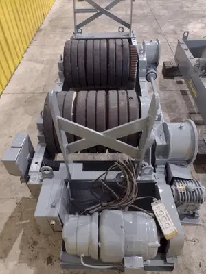 120 TON (240,000 LBS) RANSOME PANDJIRIS POWERED TANK TURNING ROLLS, POWER & IDLER: STOCK #23143