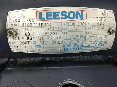 USED LEESON ELECTRIC CO N182T11FB1A