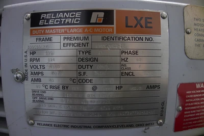 Used RELIANCE ELECTRIC RW000341-DL A.C. Motors Ohio US | Aucto #1394664