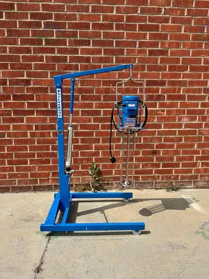 USED SILVERSON DX60 HOMOGENIZER HIGH SHEAR BATCH MIXER W/  D STAND, 3 HP MOTOR