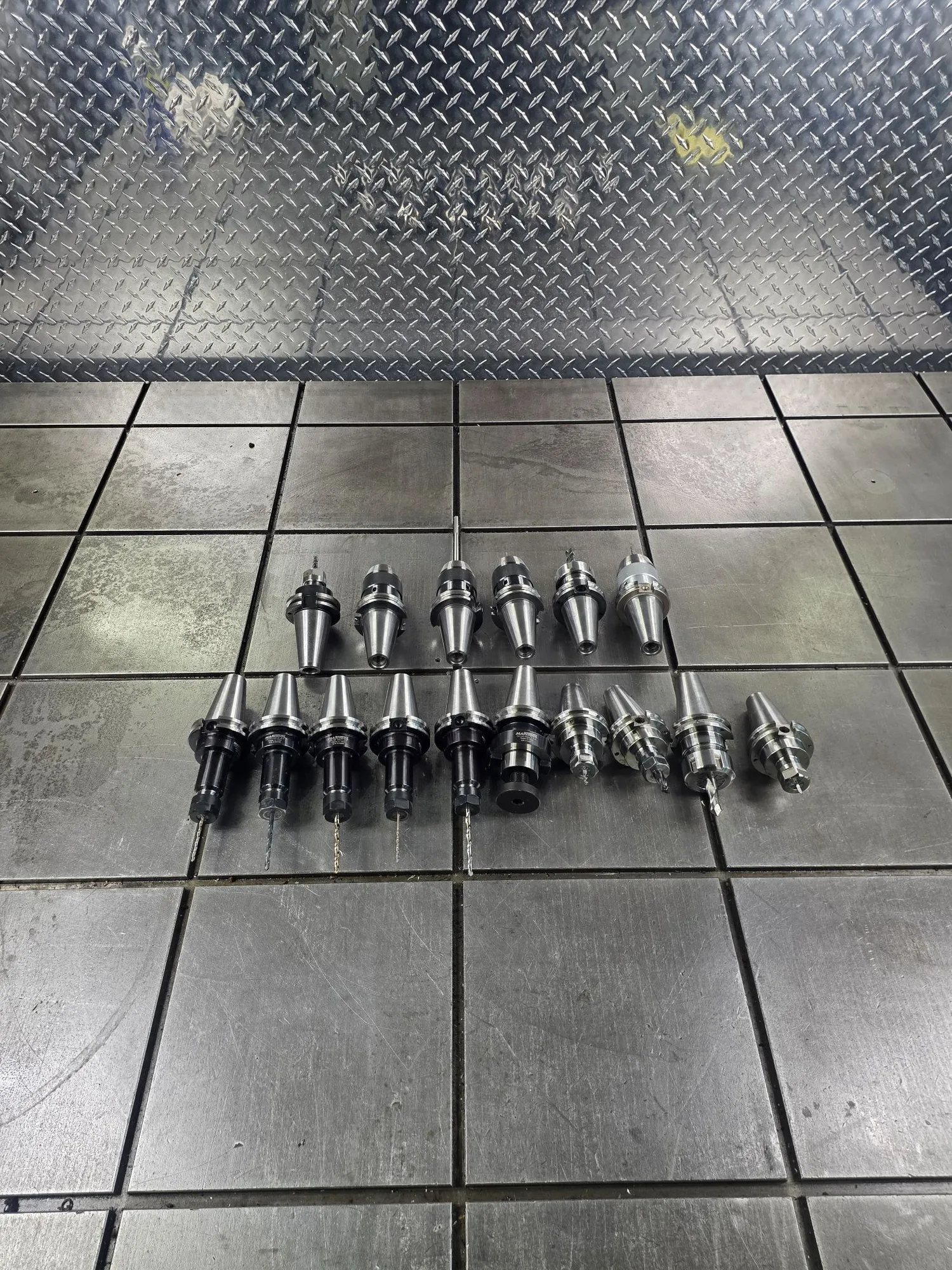 (16) CAT 40 CNC TOOL HOLDERS #8376 MARITOOL ACUPRO ERICKSON TEGARA