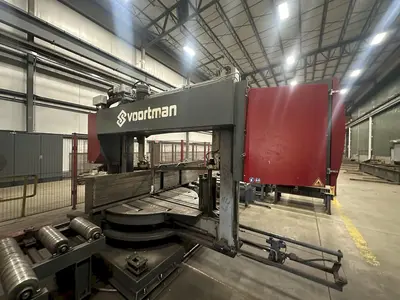 41" X 18" VOORTMAN BEAM LINE, VB1050 SAW,  V630DRILL & V808 PLASMA COPER ROBOT, NEW 2016: STOCK 20792
