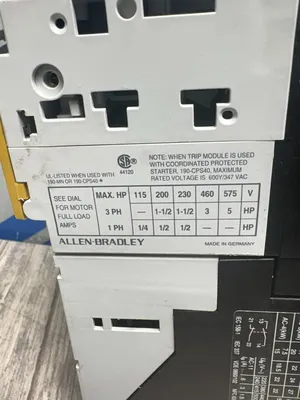 ALLEN BRADLEY 190-CPS40* 190-P060 190-A40 Electrical/PLC/Automation | ESS Industrial Equipment Sales (10)
